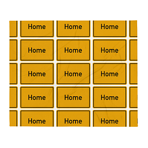 Eine Reihe gelber Quadrate mit der Aufschrift „Tagesdecke“.