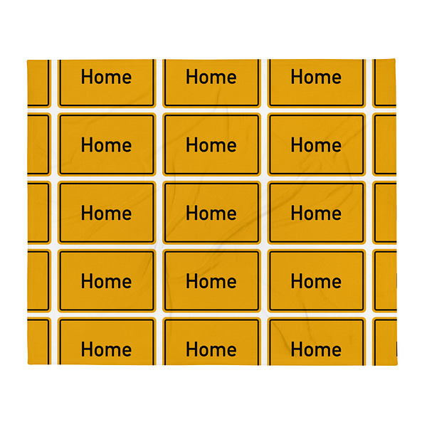 Eine Reihe gelber Quadrate mit der Aufschrift „Tagesdecke“.
