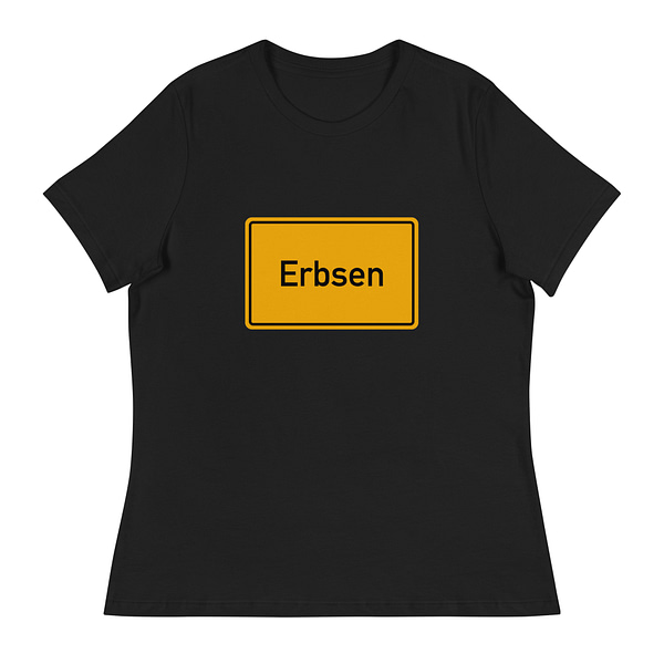 Lockeres Damen-T-Shirt mit dem Wort Ebersen darauf.
