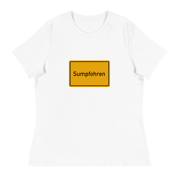 Ein lockeres Damen-T-Shirt mit dem Wort suphorn drauf.
